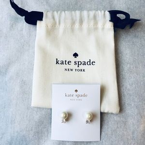 Kate Spade Pearl Diamond Style Earrings